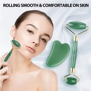 Ensemble d'outils de massage Gua Sha, planche Gua Sha avec rouleaux à double tête, planche faciale avec dispositif Gua Sha pour lifting du visage - Product Image 5