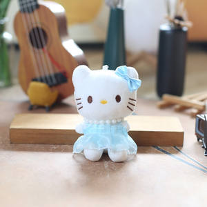 Internet Popular lindo gatito colgante llavero muñeca Super suave bolsa de juguete de peluche con relleno de algodón PP tipo oso - Product Image 5