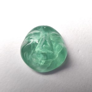 หินแร่เฮมาติทะ\n อเมทิสต์ \N หินอะเวนจูรีนสีเขียว \ ฟลูออไรต์ \ หินโมราสีน้ำเงินหน้าใสแบบหลวมใบหน้ามีความสุขสำหรับการตกแต่งงานแต่งงาน - Product Image 4