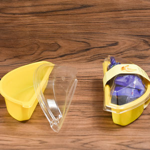 Blister de plástico desechable personalizado para llevar, contenedor de comida, panadería, postre, forma de plátano, contenedor de paquete para panadería - Product Image 1