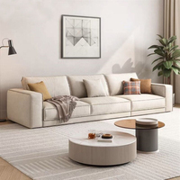 Ensemble de canapés de salon modernes et minimalistes en forme de L, 2 et 3 places, en velours côtelé, avec mousse compressée, sectionnel, confortable, design pour la maison