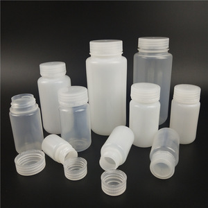 Phòng thí nghiệm lớp <span class=keywords><strong>polypropylene</strong></span> rộng miệng phòng thí nghiệm chai nhựa 100ml 250ml 500ml 1000ml HDPE Thuốc thử chai - Product Image 2