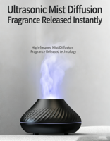 Vente en gros - Humidificateur d'air ultrasonique à diffusion d'arômes, diffuseur d'huiles essentielles à brume froide avec lumière LED nocturne pour la maison