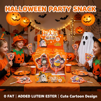 Halloween Pompoen Spook Cartoon Marshmallow Lollipop Staafjes Enkelverpakking Groothandel Party Snack