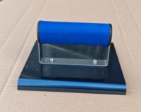 Outil de finition du béton à haute efficacité, 6x6 pouces, avec poignée en plastique de qualité industrielle, rayon de 1/2 pouce, bordureur manuel bleu, OEM/ODM