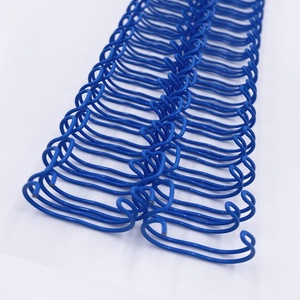 Rilegatura a Doppio Filo Metallico Blu 3/8" Marca YPS con Anelli Gemelli Passo 3:1/2:1 Lunghezza A4 Forniture per Ufficio e Scuola - Product Image 6