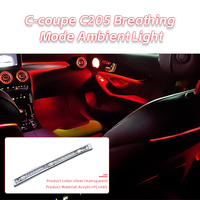 Innenraum-Atmosphärenlampe mit Turbinen-Luftauslass LED-Upgrade 64 Farben Ambientebeleuchtung für Mercedes Benz C-Coupé C205