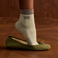 Chaussettes décontractées en fibre de bambou personnalisées, chaussettes pour femmes de haute qualité, respirantes, tricotées, avec logo, usage quotidien en automne