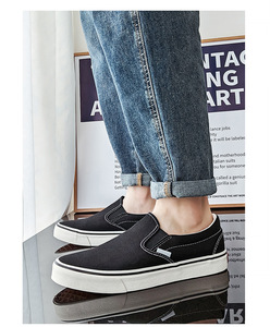 Men's and Women's Breathable <b>Canvas</b> Work Shoes <b>Round</b> Toe Loafers and Running Shoes for Summer Light Feature Couple Style - Product Image 5