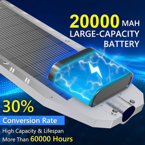 Đèn đường năng lượng mặt trời tích hợp tất cả trong một, chống nước ngoài trời IP66 công suất cao 300W 400W 500W, có cảm biến và điều khiển từ xa - Product Image 4