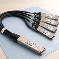 Câble de dérivation DAC passif 800G OSFP Finned Top vers 4x200G OSFP pour Switch vers Serveur NIC Rack InfiniBand NDR