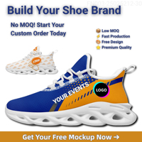 Chaussures de sport décontractées pour hommes de qualité supérieure, baskets de marche et de course avec impression de motifs personnalisés pour les commandes en gros destinées aux entreprises de vente au détail