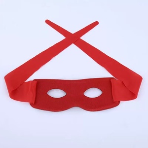 Máscara de media cara negra para cosplay, Halloween, mascarada, actuaciones, películas y utilería de escenario - Product Image 6