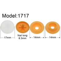 Offre Spéciale – Boutons-pression ronds en plastique à dos plat, écologiques et sans nickel, modèles 1717 T3 T5 T8, avec fermeture pour vêtements et sacs en PVC