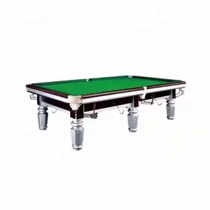 Yüksek kalite katı ahşap çerçeve kayrak siyah 8ft tenis snooker tabloları amerikan bilardo bilardo masası satılık