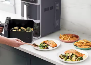 <span class=keywords><strong>Friggitrice</strong></span> elettrica Oil-Free da <span class=keywords><strong>5</strong></span> <span class=keywords><strong>litri</strong></span> con Timer di controllo della temperatura antiaderente a forma quadrata in plastica per uso domestico - Product Image 3