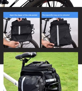Sacoche de vélo pour porte-bagages arrière de VTT, grande capacité, étanche, sacoche arrière pour longues distances, équipement de cyclisme - Product Image 4
