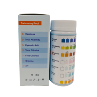 Bandelettes de test de qualité de l'eau sept-en-un pour bassin à poissons, sources chaudes, baignoire, test de filtre, test de pH, accessoires pour bassin