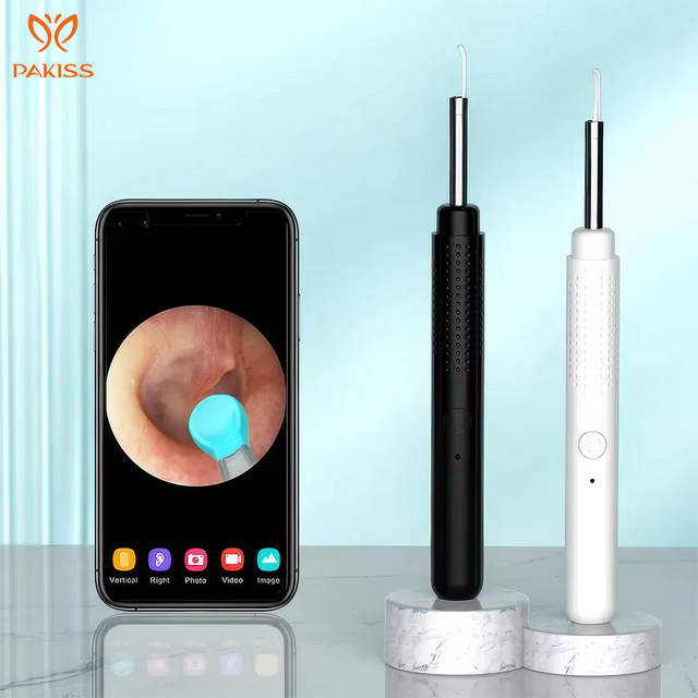 PAKISS High-end Standing Design Otoscope New Ear Wax Removal WiFi Integrated Health Safe CE Certified Electric Ear Pick Tool