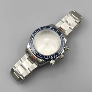 Pièces de montre Mod Parts Mulan, lunette en céramique couleur, boîtier en acier inoxydable 39 mm, bracelet poli moyen pour mouvement chronographe à quartz VK63 - Product Image 4