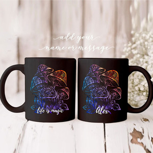 Campioni gratuiti <span class=keywords><strong>tazza</strong></span> <span class=keywords><strong>magica</strong></span> personalizzata applicata al regalo di caffè da viaggio segno di conservazione del calore divertenti tazze magiche che cambiano colore - Product Image 1