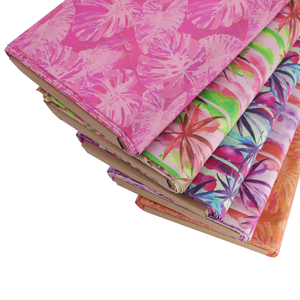 Bán Buôn Bông Hoa Vải Của Sân Tùy Chỉnh Laser In Vải 100% Bông Bước Nhảy Lá In Vải - Product Image 1