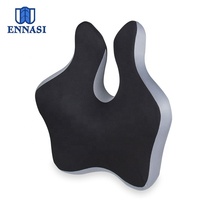 Nouvelle Coussin de Soutien Lombaire Ergonomique en Mousse à Mémoire de Forme Tricotée pour Siège de Voiture et Chaise de Bureau, Portable, Écologique, Lavable, Soulagement des Douleurs Dorsales