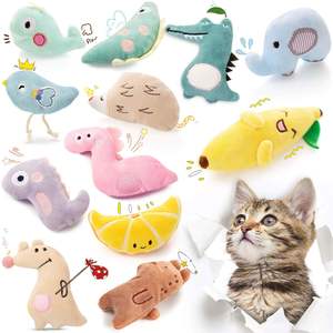 Giocattolo per Gatti con Erba Gatta, Peluche Interattivo da Masticare, Gioco per Animali Domestici - Product Image 1