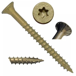 Jeu de vis à bois en acier carbone Tianyu avec tournevis hexagonal et boîte de rangement pour charpentier professionnel - Product Image 1