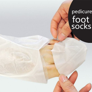 Garantía de devolución de dinero Colágeno Pedi Calcetines Mascarilla para pies Nutritiva Hidratante Colágeno Mascarilla para pies Calcetines de pedicura sin dedos - Product Image 6