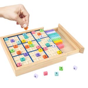 Jouet d'intelligence pour enfants, jeu de société en bois, maths, <span class=keywords><strong>Sudoku</strong></span>, nouveau produit, - Product Image 1