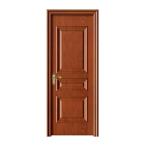 WPC Puertas interiores de madera Fábrica de puertas chinas Tablero impermeable + Película de PVC La elegancia antitermitas cumple con la durabilidad - Product Image 6