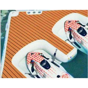 Radeau d'Î<span class=keywords><strong>le</strong></span> Flottant Gonflable pour l'Extérieur, Quais Gonflables Flottant pour <span class=keywords><strong>Jet</strong></span> d'Eau, Plateforme Flottant pour <span class=keywords><strong>Ski</strong></span> avec Echelle - Product Image 2