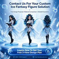 Figura de Anime de PVC de la Serie Ice Fantasy de WEIMEI TOY, Fabricada por OEM, Personaje de Anime de Cine y Televisión, Modelo Coleccionable para Niñas con Caja