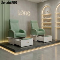 Sillón de Pedicura Multifuncional de Lujo para Salón de Uñas, Sillón Reclinable para Spa de Pies, Muebles de Salón sin Plomería, Sillón de Masaje de Pies