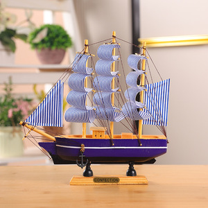 Maqueta de Velero de Madera Maestro Gu con Luces, Decoración para el Hogar, Regalo para Cumpleaños o Inauguración de Casa - Product Image 4