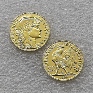 1899,1900 Koin Peringatan Gaya Antik 20 Franc Prancis, Hadiah, Dekorasi Rumah - Product Image 1