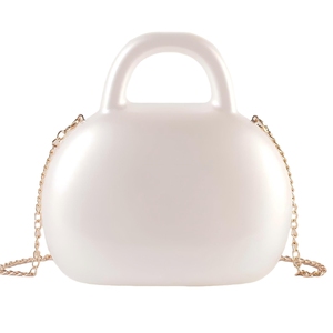 Women Top Handle Acrylic <b>Clutch</b> Purse Elegant Hobo Tote Evening Bag Removable Metal Chain Handbag for Travel <b>Wedding</b> - Product Image 5