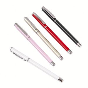 22 stylos à encre gel noire de haute qualité pour cadeaux d'affaires VIP, en métal coloré de 0,5 mm, avec logo personnalisé - Product Image 1