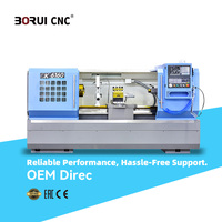 Tour CNC à lit plat grande capacité CK6160 avec large diamètre de balayage pour l'usinage intensif d'arbres et de disques