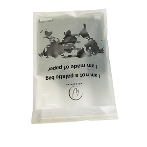 Bolsas de papel Kraft biodegradables personalizadas al por mayor para zapatos y ropa embalaje transparente desechable fábrica producción en masa - Product Image 1