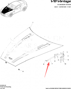Puntales de capó de alta calidad L/R para Aston Martin <span class=keywords><strong>VIRAGE</strong></span> V8 V12 6G33-16C826-AB 6G3316C826AB, ventas directas de fábrica - Product Image 6