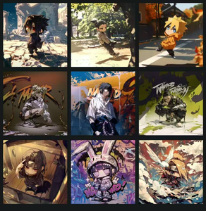 DM Wholesale Ninja Shinobi Anime Square Shikishi Art Board 15x15cm Blind Box 150 Pack Master Carton Retail Toy Supply - Product Image 4