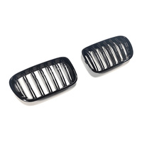 Grille de calandre simple en ABS noir brillant pour pare-chocs avant BMW X4 F26 2014-2018