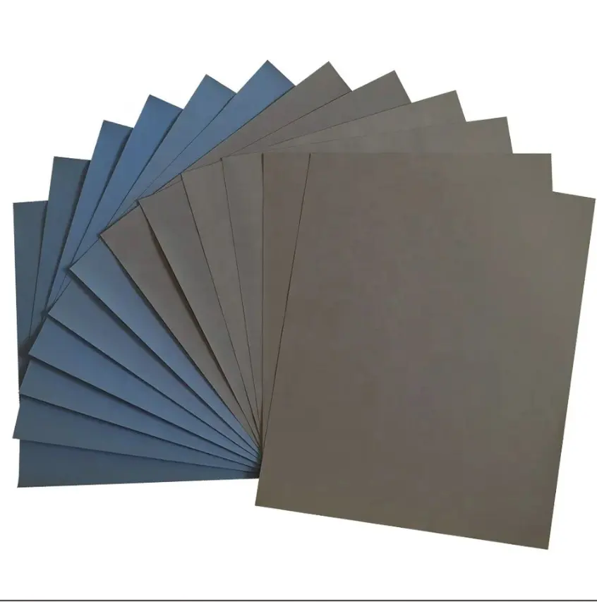 Papel de lija OEM al mejor precio, tamaño personalizado, grano 40-2000, papel de lija de óxido de aluminio