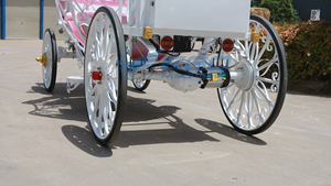 Chariot électrique sculpté doré en forme de citrouille, chariot de défilé touristique, chariot de visite sans chevaux, chariot électrique Cendrillon en forme de citrouille - Product Image 4