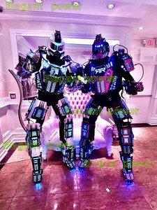 Envío Gratis Disfraz <span class=keywords><strong>de</strong></span> <span class=keywords><strong>Robot</strong></span> Zancudo Gigante con Leds y Batería Recargable Luminoso - Product Image 6