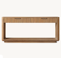 Console de bureau moderne en bois massif RH OEM CIRO avec tiroirs, fabriquée à la main, pour entrée, salon, villa, hôtel