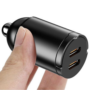 65W Mini tipo C PD 65W QC3.0 30W accesorios de coche cargador de puertos duales 45W cargador de coche de carga rápida un mango <span class=keywords><strong>para</strong></span> tirar de un anillo - Product Image 2