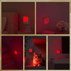 Lámpara Nocturna LED con Sensor de Movimiento Mini Luz Roja en Oferta, Lámpara Nocturna para Niños, Lámpara Nocturna LED Enchufable para la Mesita de Noche - Product Image 6